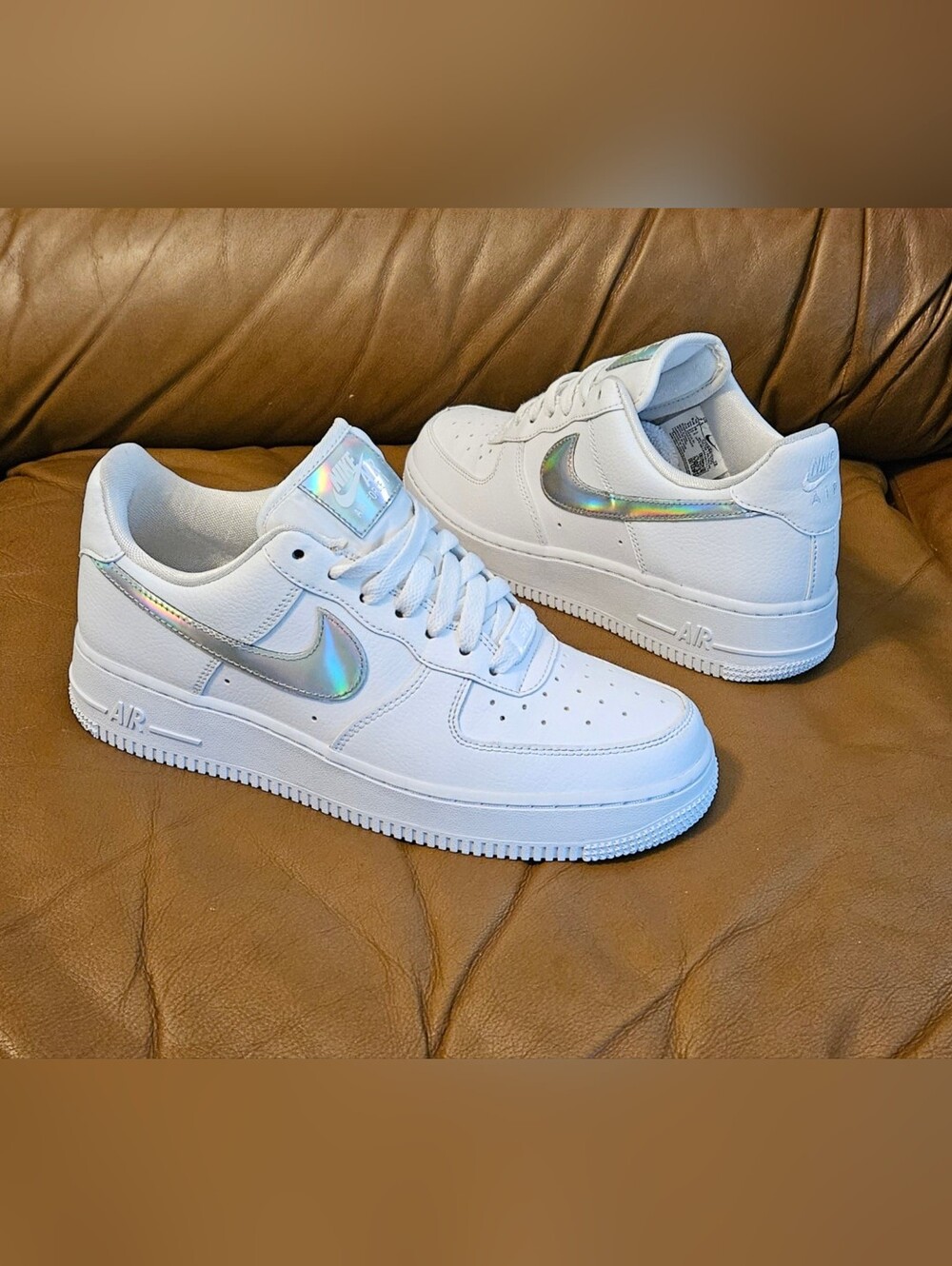 Women's Nike Air Force 1 Low White Irisdescent Size 7.5